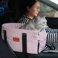 Portable Pet Carrier Washable Summer Travel Bed with Central Control for Dog or Cat Car Safety Protector Seat