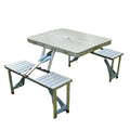 Tuoye Camping Table Picnic Table Silver Lightweight Adjustable Height Folding Table Legs Outdoor Garden Travel With Bag