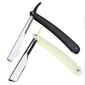 Plastic Handle Replaceable Straight razor Blades Cut Throat razor Custom Barber Straight Hair Cutting razor for Men