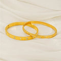 Best Selling Minimalist Buckle Fashion Bracelet 18K Gold Plated Stainless Steel Waterproof and Rust Proof Jewelry