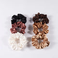 Custom Logo Hair Band Pack Silky Hair Custom Organic Silk Scrunchies 100% Silk for Teens Girls Gift Hair Ties