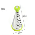 Multi-Functional Stainless Steel Conical Hand Cheese & Vegetable Slicer 4-Sided Manual Grater