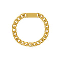 High End 18K Gold Plated Water Proof Stainless Cuban Chain Magnetic Magnet Lock Bracelet for Women