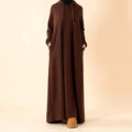 Factory Direct Hot Sale French Terry Hoodie Abaya With Pockets Modest Fashion Daily Wear for Muslim Woman