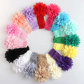 Wholesale Kids Baby Bow Tassel Hairband Girls Toddler Soft Chiffon Hair Band Colorful Lace Flower Elastic Headbands