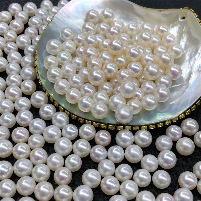 Wholesale Hot Selling Freshwater Pearls Loose Beads Half Hole White pink Purple