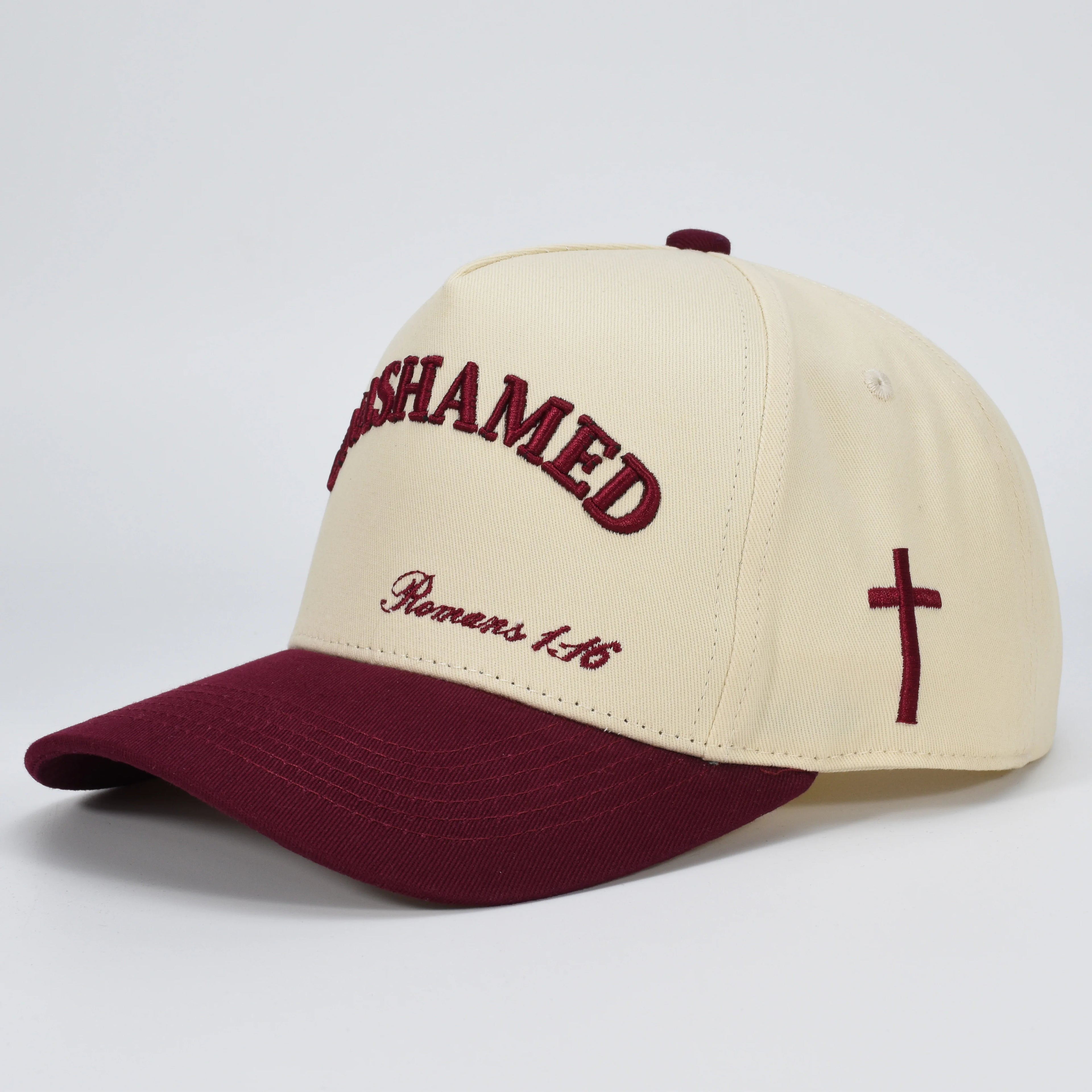Customizable Classic Retro Cotton Baseball Caps 5 Panel Two Tone Trucker Hats Featuring 3D Embroidery for Unisex Baseball Caps