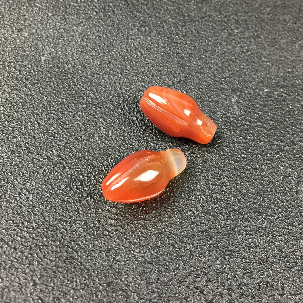 HZ Fancy Carnelian Jewelry Handmade Flower Bud Stamen Pendant Necklace for Women Elegant Party Cocktail Short Chain Jewelry