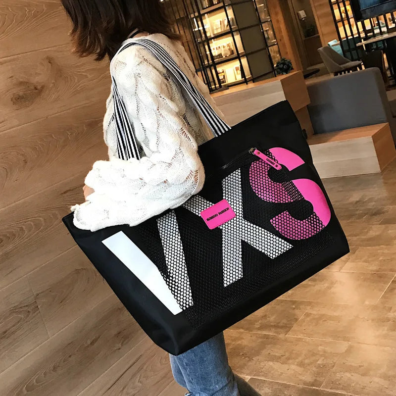 Large Capacity Foldable Travel Bags Portable Carry on  Sports Duffel Bag Super Large Capacity Shoulder Tote Bags for Women