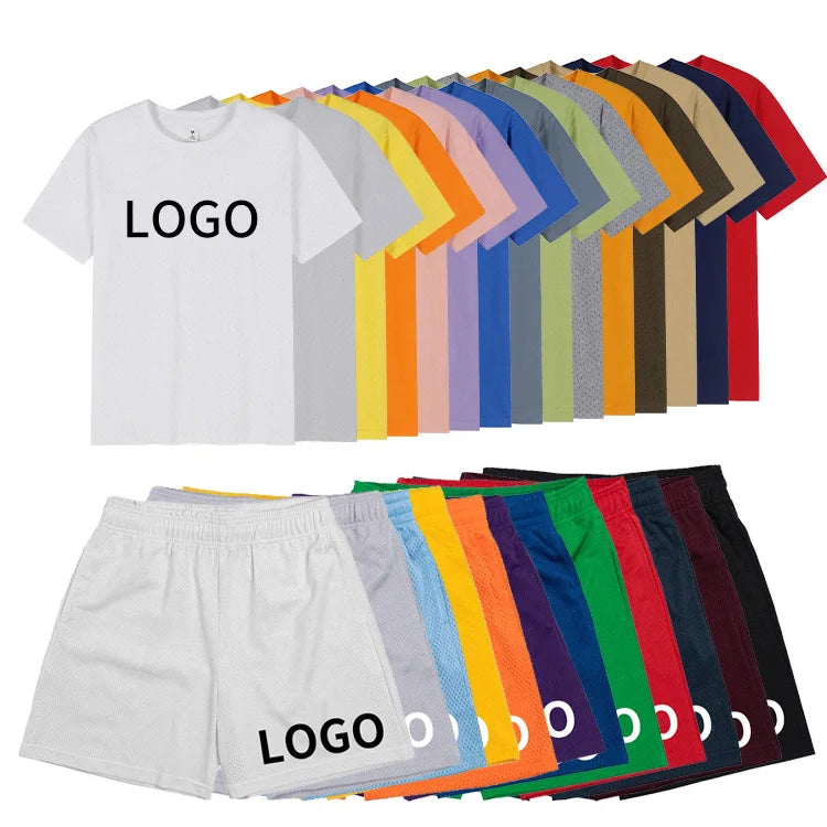 ODM Sublimation High Quality Summer Jogger Custom Logo Polyester Mens Shorts and T Shirt Sets Men 2 Piece Set Shorts Set for Men