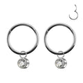 Hot 2025 Selling Women's Nose Ring F136 Titanium Gold Plated Zircon Seamless Hinged Segmented Snap Body Jewelry Pendant