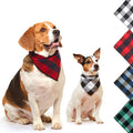 Plaid Triangle Scarf Suitable for Small Medium and Large Dogs Custom Pet Bandana
