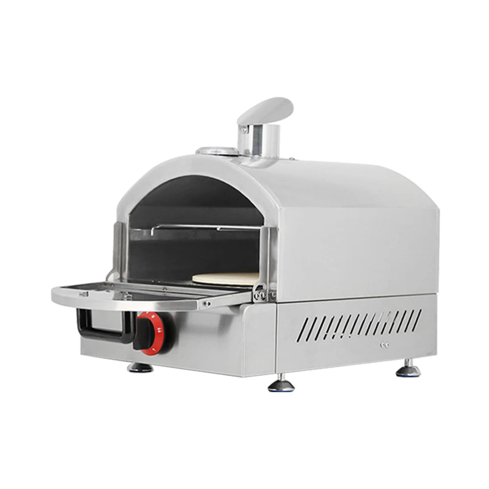 Stainless Steel Camping Gas Pizza Oven Commercial Pizza Oven Single Deck Countertop Commercial Pizza Oven Gas Machines
