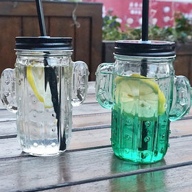 Wholesale Creative Colorful Custom Drink Bottles With Lid Handle Home Juice Milk Glass Water Bottle