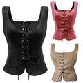 Women Medieval Renaissance Viking Waistcoat Pirate Vest WDEC-028
