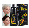 Low MOQ Shampoo Hair Dye Wholesale Tinte De Cabello 500ml Low Ammonia and Ppd Free Korean Hair Dye Black Hair Color Shampoo