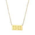 Kalen Jewelry Fashion Simple Square Pendant Necklace European and American Stainless Steel Digital Necklaces