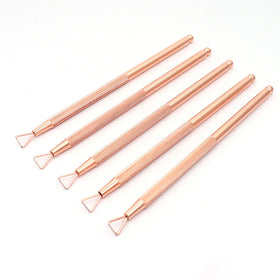 Felice New Arrivals Stainless Steel Professional Double-Sided Straight Metal Nail Cuticle Pusher Nail Art Tools Salon Remover