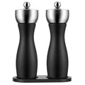 Premium 6inch Wooden Pepper Grinder Spice Mills in Gift Box Mill Wood Salt Mill for Pepper Salt and Pepper Mill Set