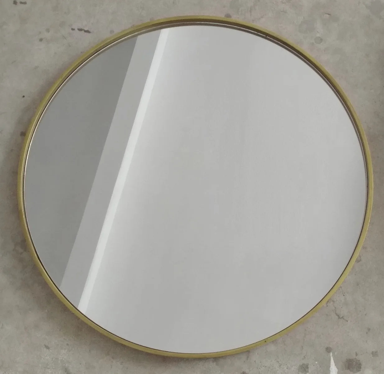 119cm Perfect Wall Hanging Oversized Circle Mirrors Decorative extra Large Black Frame Round Wall Mirror for Bathroom