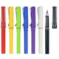 Cheap 0.5mm Custom Logo Advertising Black Metal & Rubber Gel Ink Promotional Pens