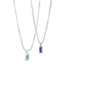 DAIHE 2024 Factory Wholesale Ins Style Fashion Jewelry Blue Zircon Pendant Necklaces for Women