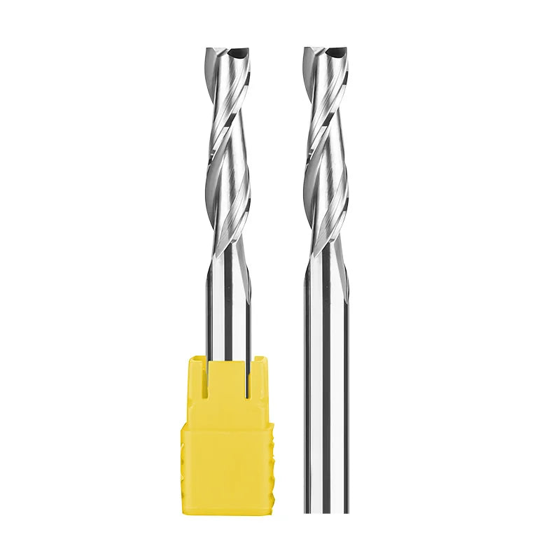Acrylic & MDF Frosted Cutting Tool - Tungsten Carbide Double Flute Spiral CNC Engraving Bit