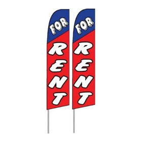Rent Feather Flying Banners Outdoor Promotional Business Advertising Computer Finance Feather Flag