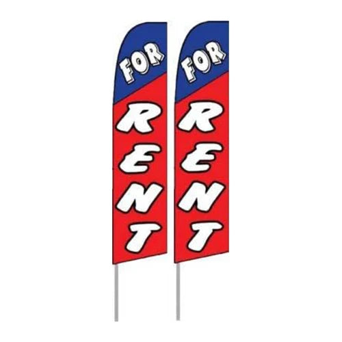 Rent Feather Flying Banners Outdoor Promotional Business Advertising Computer Finance Feather Flag