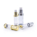 5ml-30ml Aluminum Cosmetic Lotion Pump Sprayer Bottle with Gold Sliver Cap (Airless) Hot Stamping