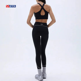 Custom Yoga Gym Wear Clothing Sets for Women Activewear Fitness Woman 2 Piece Crop Top and Leggings Set