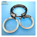 JTLD 3" V Band Clamp 3inch Stainless Steel Exhaust Flange Clamp Quick-release Male Female