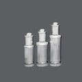 15 ml 30ml 50ml Silver Acrylic Luxury Dropper Bottle for Serum Oil Face Essential Oil Dropper Bottle With Press Head