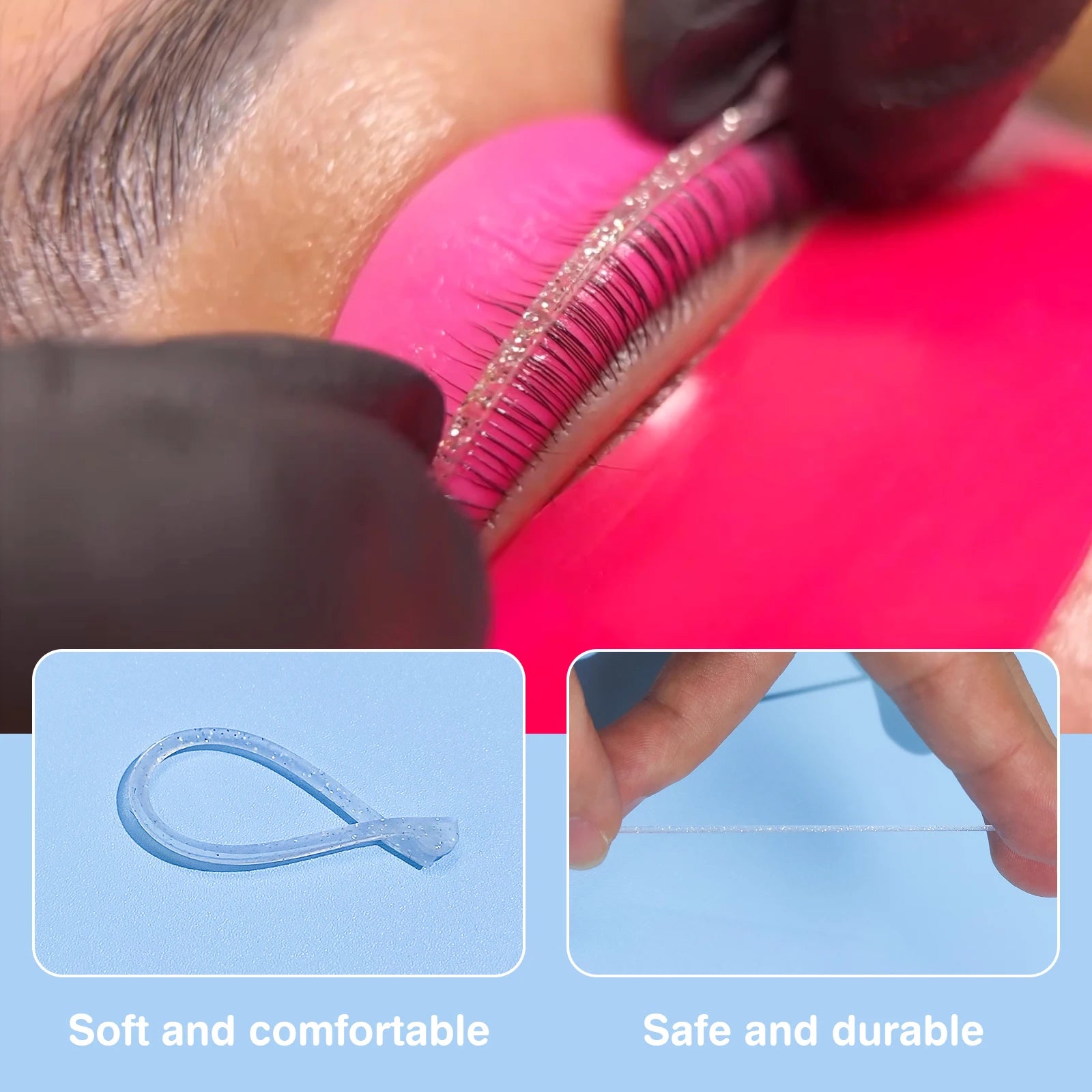 Super Soft Silicone Ribbon Lash Lift Strip Colorful Eyelash Perming Compensator Thin Lash Lift Silicone Cover Lash Lift Ribbon