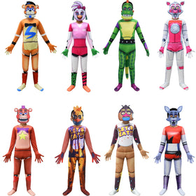 2026 Children's Five Nights at Fredy Cosplay Festival Party Toy Bear Character Cosplay Party Style Costumes Series