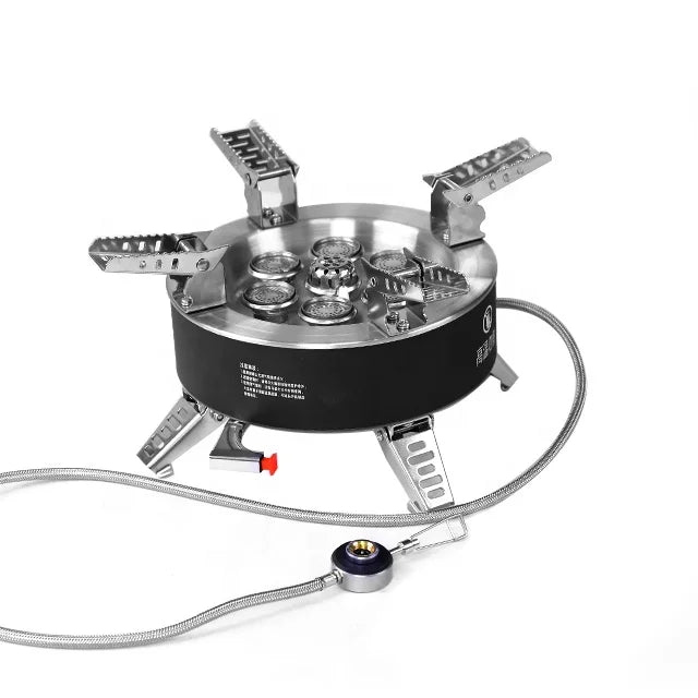 IRONDONKEY Outdoor Camping Stove Cook Pot Fire Maple 19800W Portable Gas Stove Camping Stove