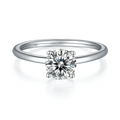 Wholesale Wedding Jewelry S925 Sterling Silver Ring Moissanite Diamonds Main Stone Moissanite Jewelry