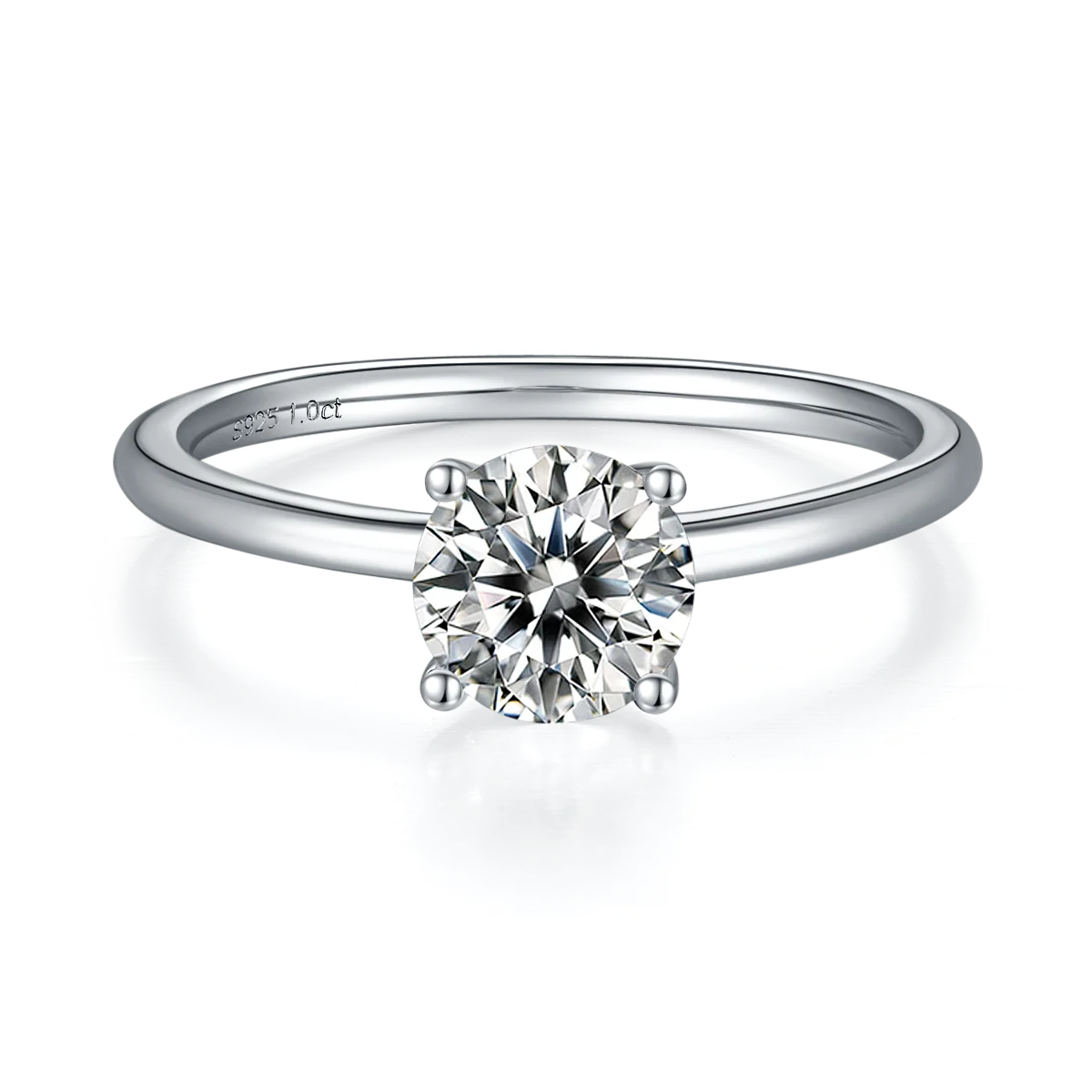 Wholesale Wedding Jewelry S925 Sterling Silver Ring Moissanite Diamonds Main Stone Moissanite Jewelry