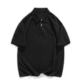 High-quality 300g Comfortable Solid Color Lapel Breathable 83% Cotton Large Version Loose New Polo Shirt for Men