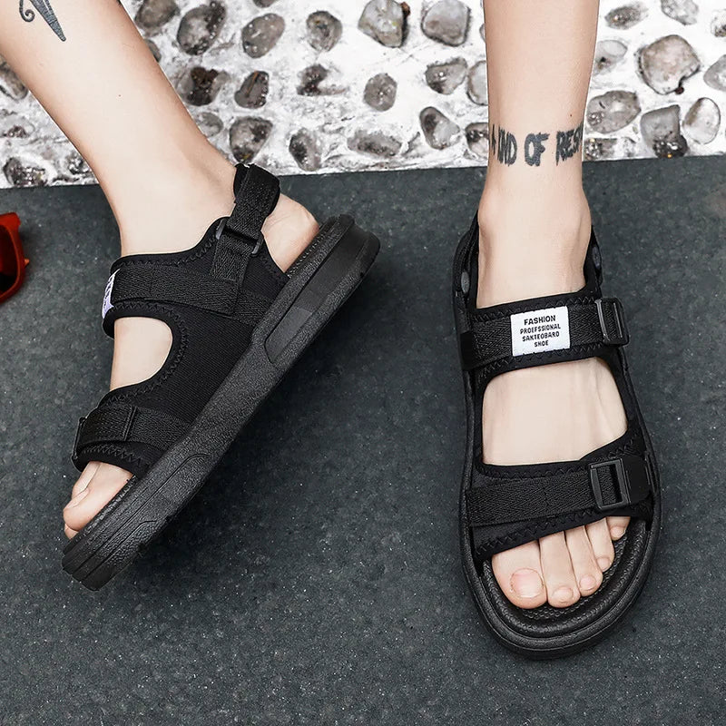 YCFOOTWEAR Men's Summer Sandals New Casual Beach Shoes With Breathable Non-Slip Outdoor Style