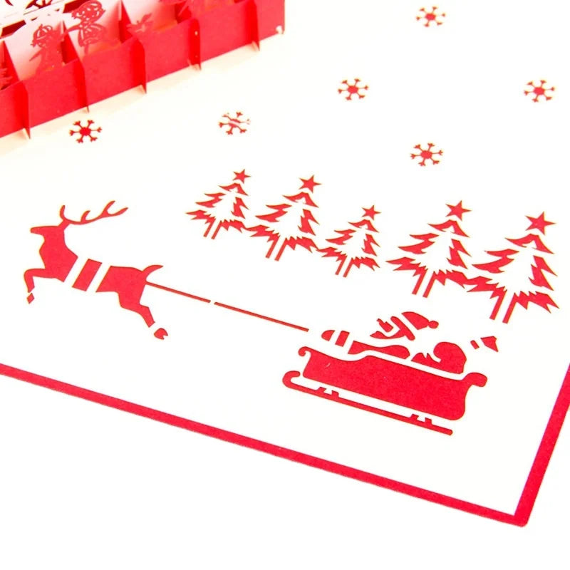 Star Packaging Custom Printed Luxury Christmas Greeting Cards & Envelopes with Floral Design Colorful 15x20cm Paper & Art Paper
