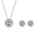 Jewelry Manufacturer China Sterling Silver 925 Jewellery Set Moissanite Earing and Necklace Set Jewelry
