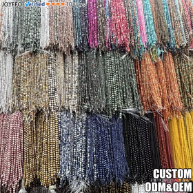 JOYFFO 4/6/8/10/12/14/16MM Round Loose Natural Stone Beads Wholesale High Quality tiger Eye Rose Quartz Beads for Jewelry Making