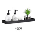 ODM Bathroom 40CM Self-Adhesive Organizer Shower Shelf Without Drilling Black