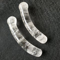 Huiying Wholesale Natural clear Quartz Crystal Stone Yoni Curved Wand for Sexy Healthy