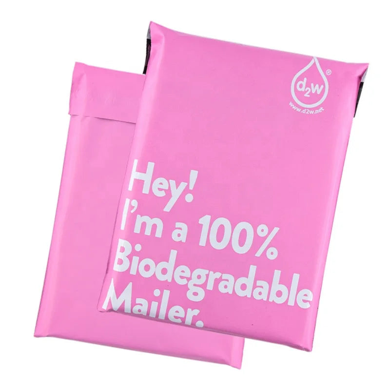 Eco-friendly D2W 100% Biodegradable Mail Poli Recyclable Parcel Envelop Shipping Envelopes Mailing Bag for Clothing