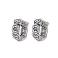 Factory Wholesale 2023 NEW Fashion Earring 925 Silver Hoop Custom Retro Smile Fashion Earring Jewelry Women