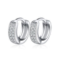RINNTIN SE102 Supplies Jewelry Making Hoop Earrings Cz Aaa 925 Sterling Silver Earrings