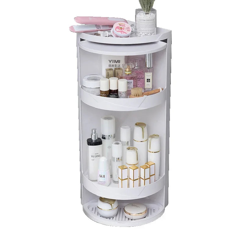 Wall Mounted Plastic Seasoning Storage Rack for Bathroom Double Tiers Bathroom Storage Shelf