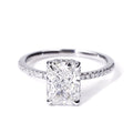 Tianyu Jewelry 14K Real White Gold IGI Certified Radiant Cut CVD Lab Diamond Engagement Ring